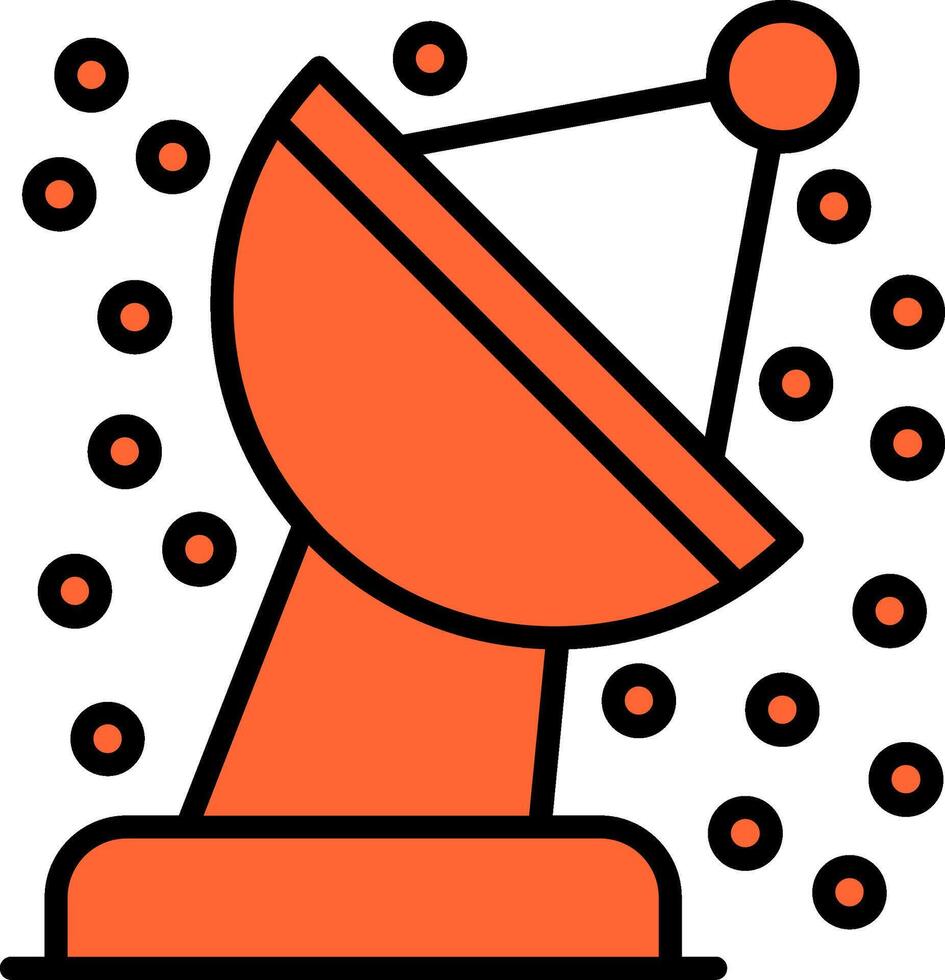 Reservation Line Filled Icon vector