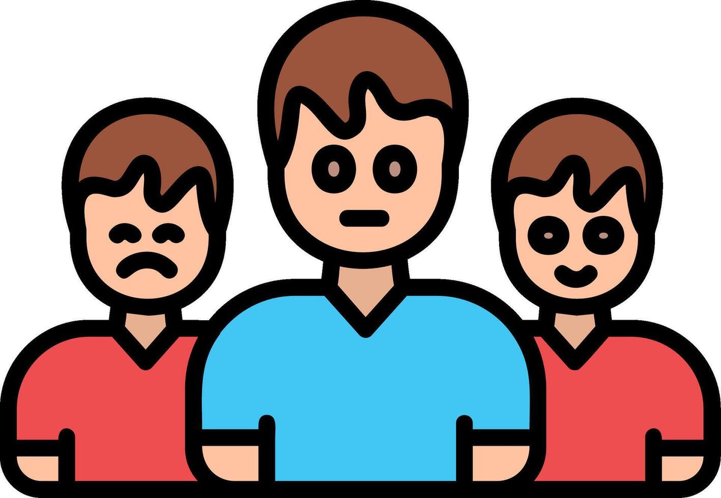 Customer Line Filled Icon vector