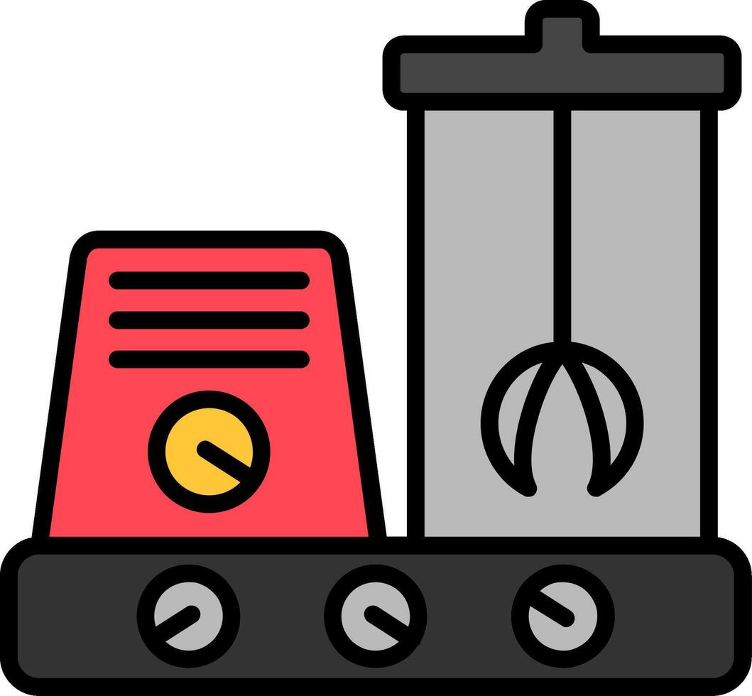 Grinder Line Filled Icon vector