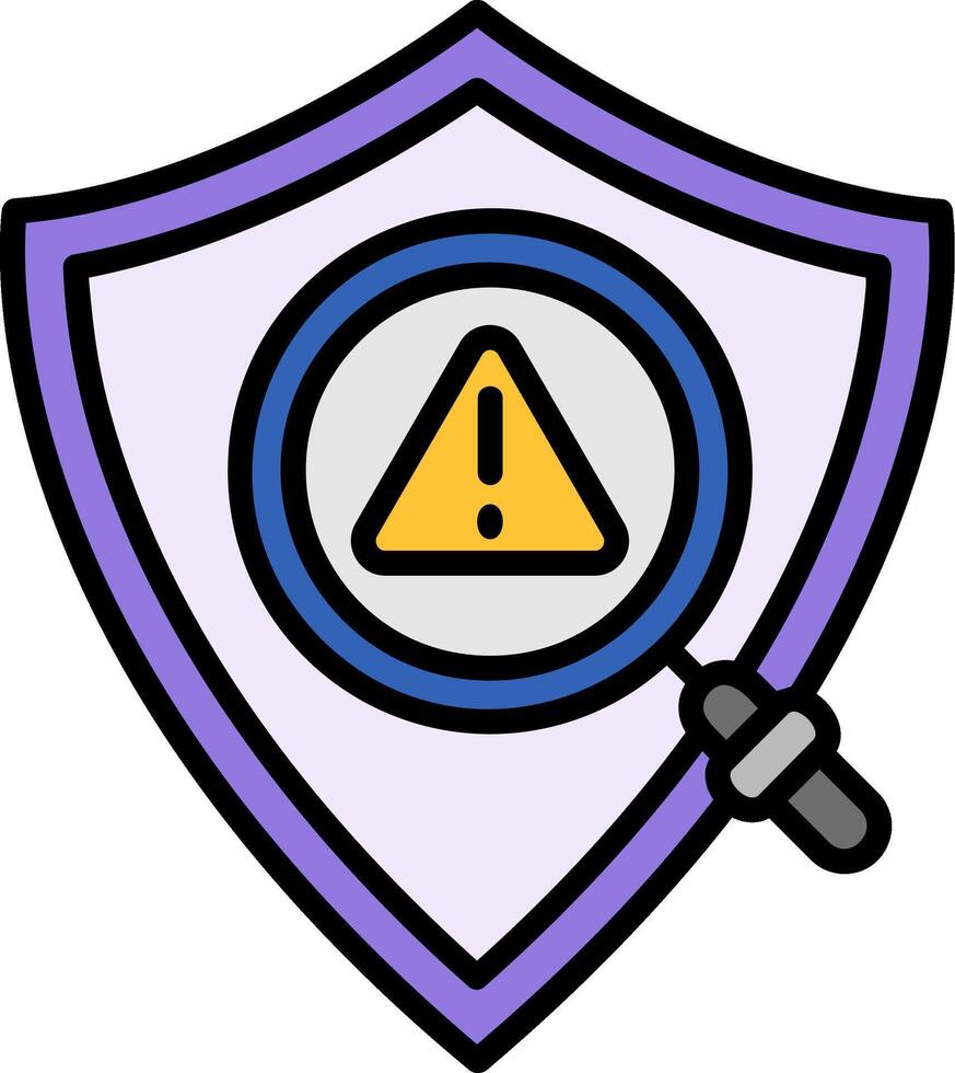 Identification Line Filled Icon vector