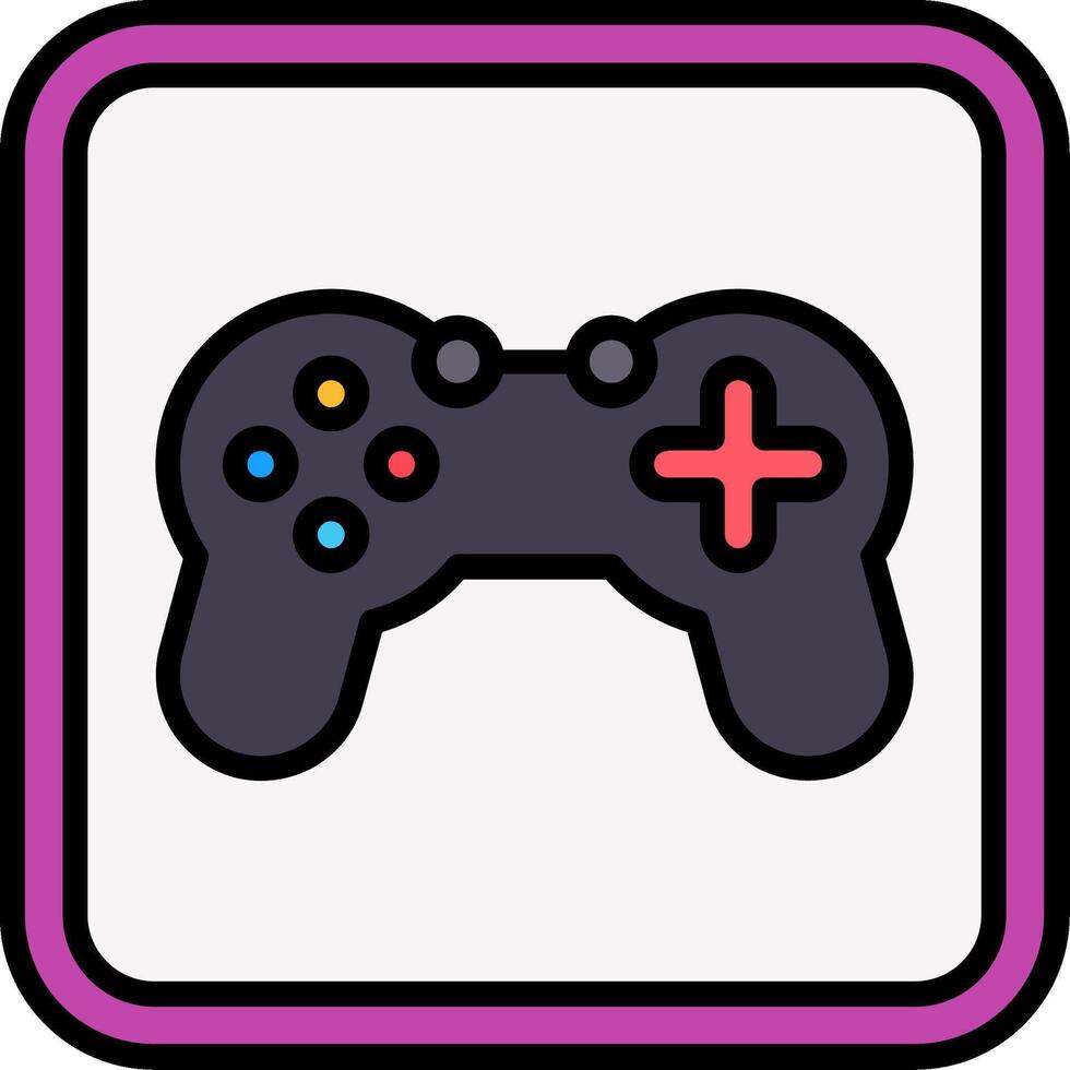 Joystick Line Filled Icon vector