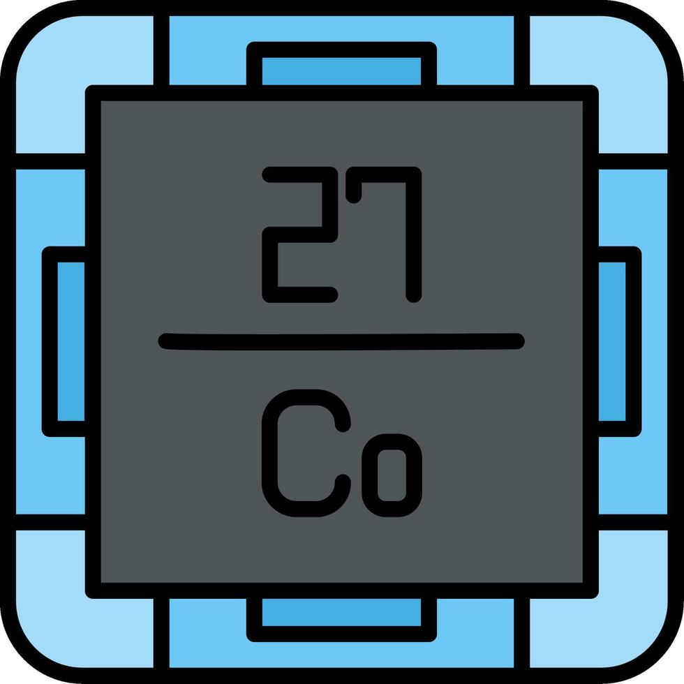 Cobalt Line Filled Icon vector