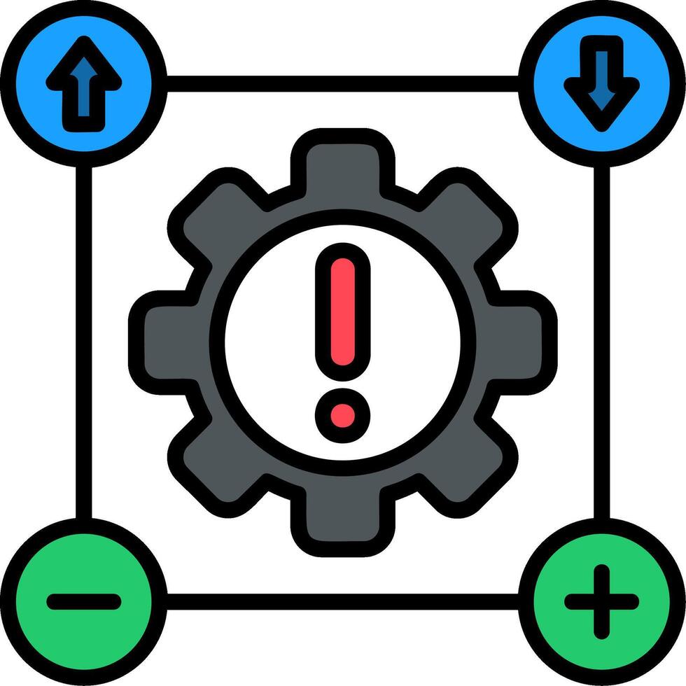 Possible Line Filled Icon vector