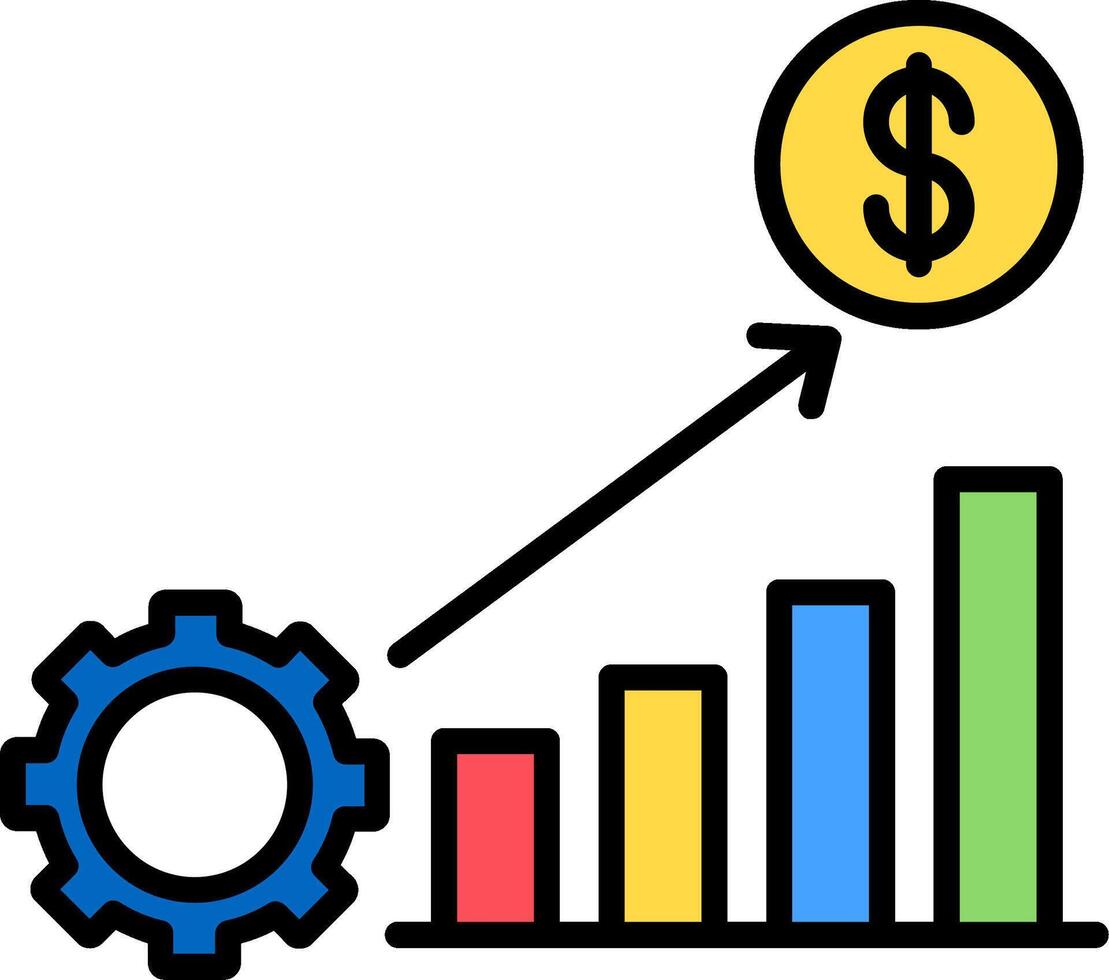 Incentive Line Filled Icon vector