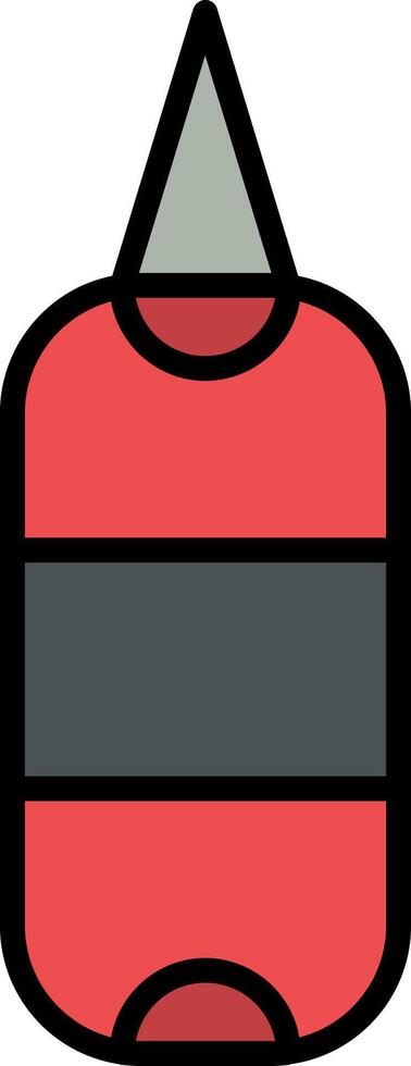Boxing Bag Line Filled Icon vector