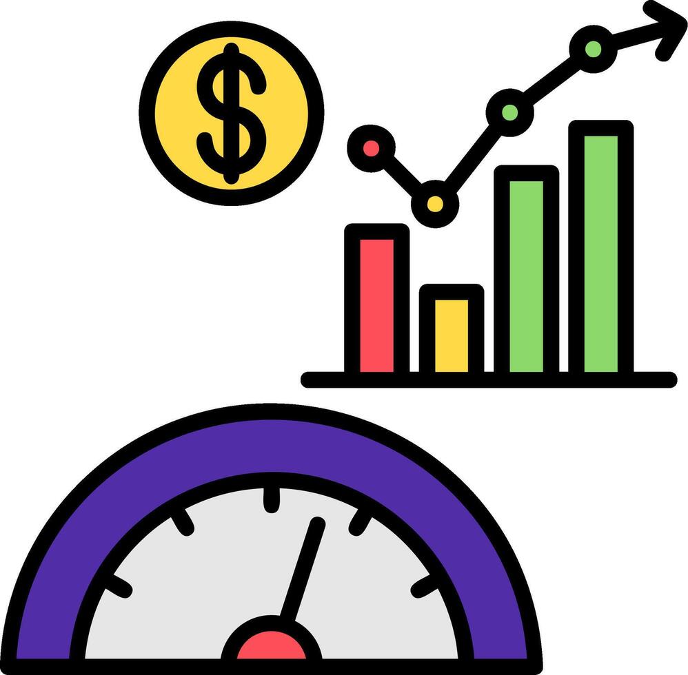 Performace Line Filled Icon vector