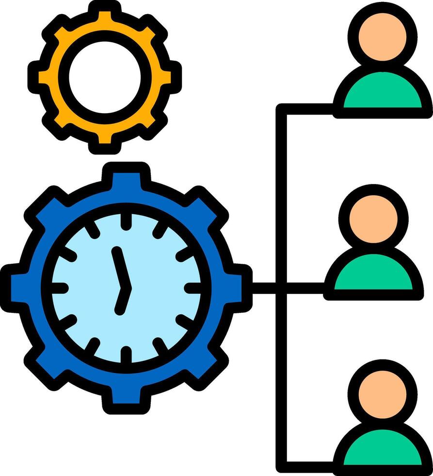 Stakeholder Line Filled Icon vector