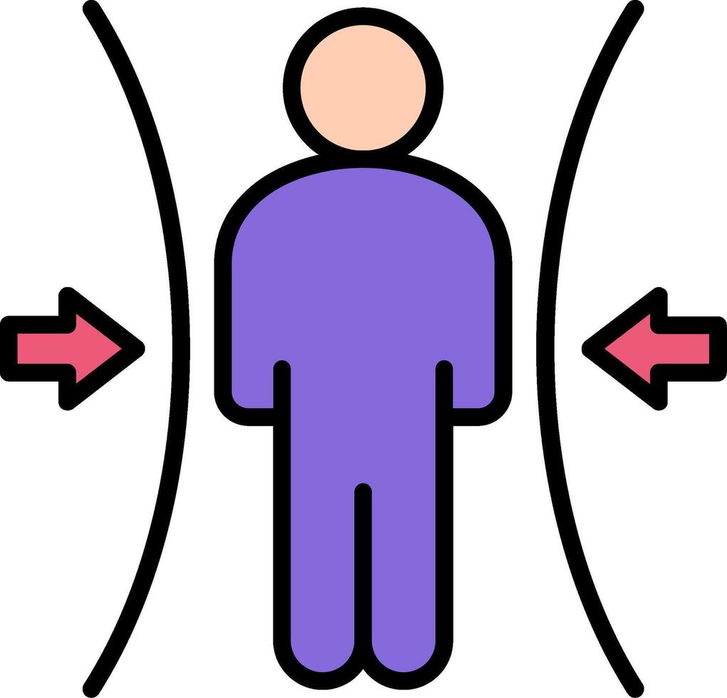 Resilience Line Filled Icon vector
