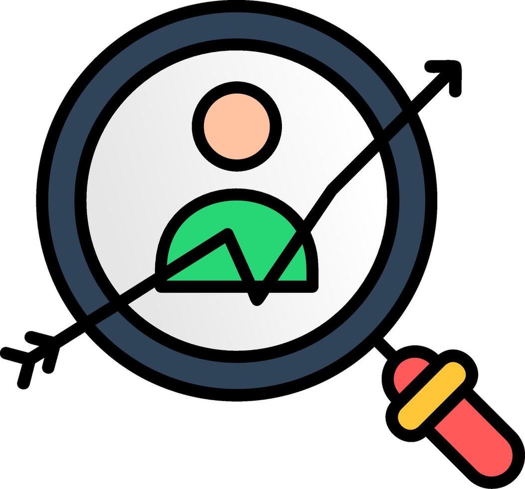 Seo Line Filled Icon vector