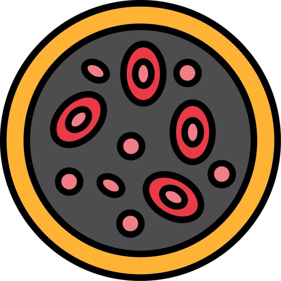 Germs Line Filled Icon vector