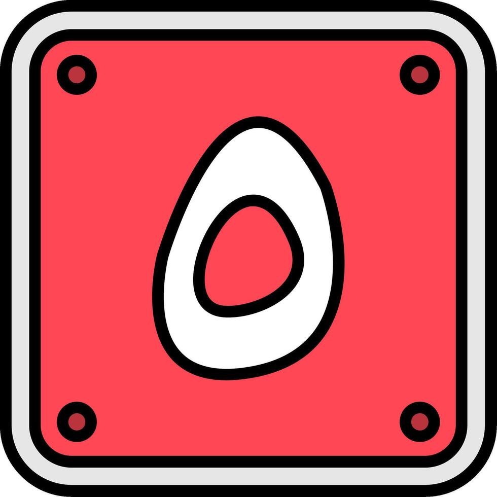 Arabic Language Line Filled Icon vector