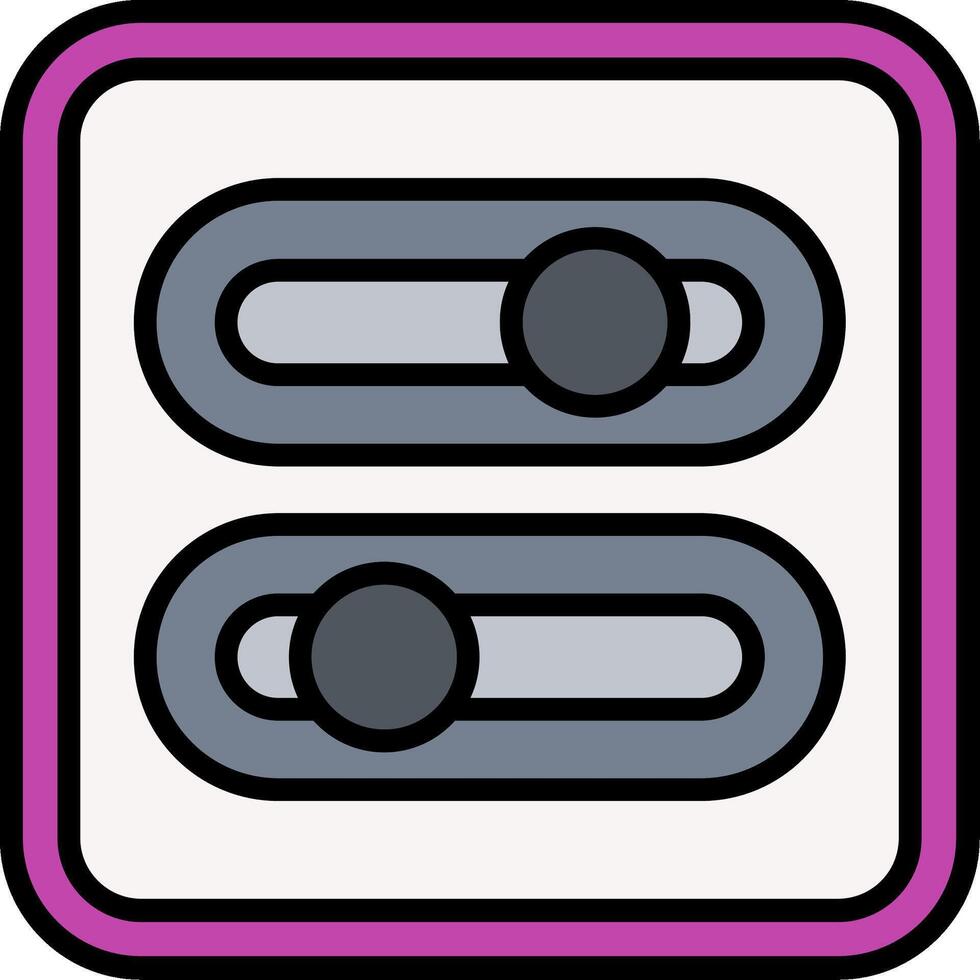 Switch Line Filled Icon vector