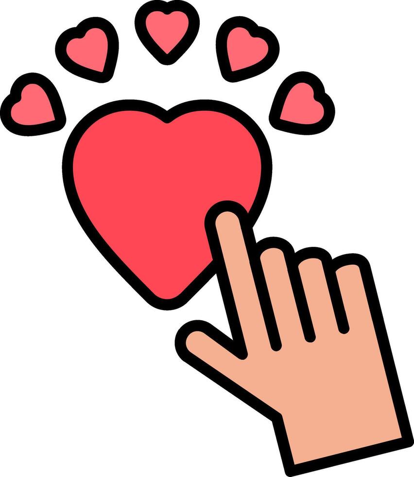 Favorite Line Filled Icon vector