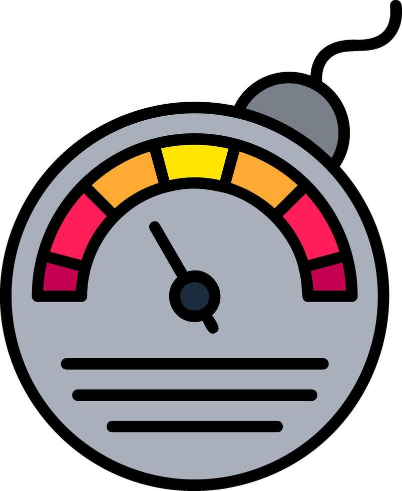 Response Line Filled Icon vector