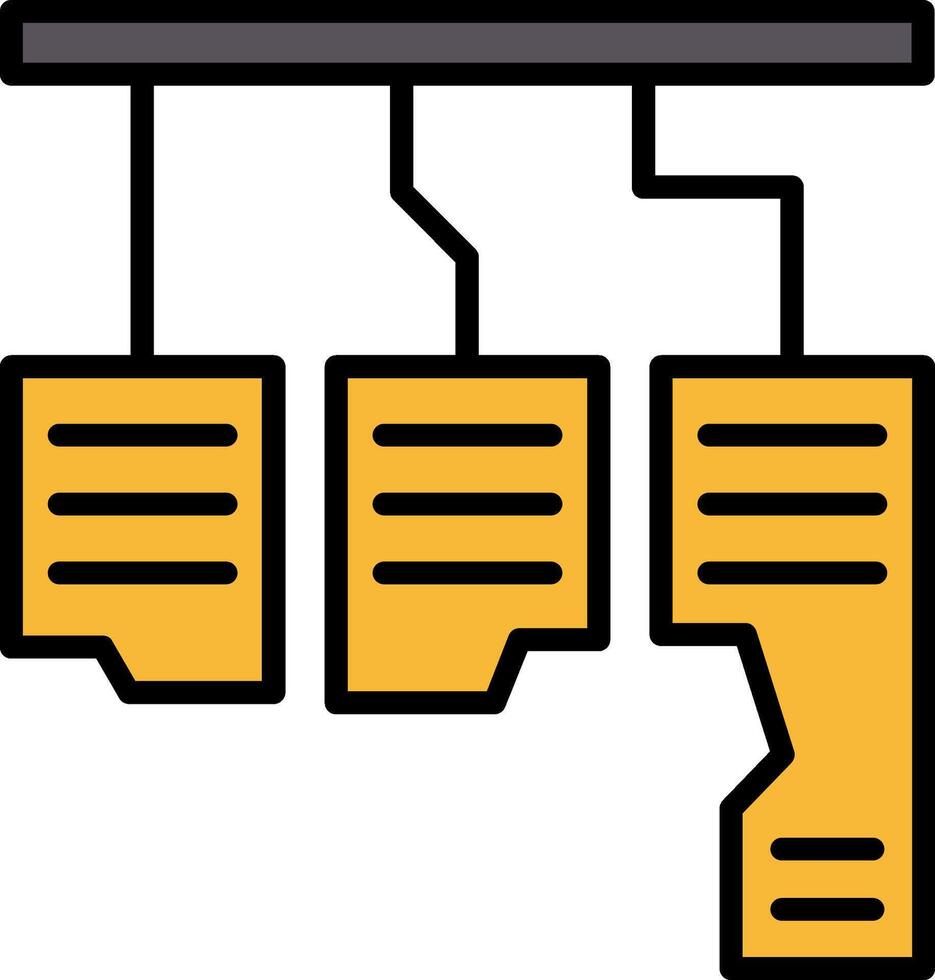 Car Pedals Line Filled Icon vector