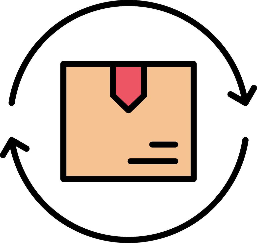 Cycle Line Filled Icon vector