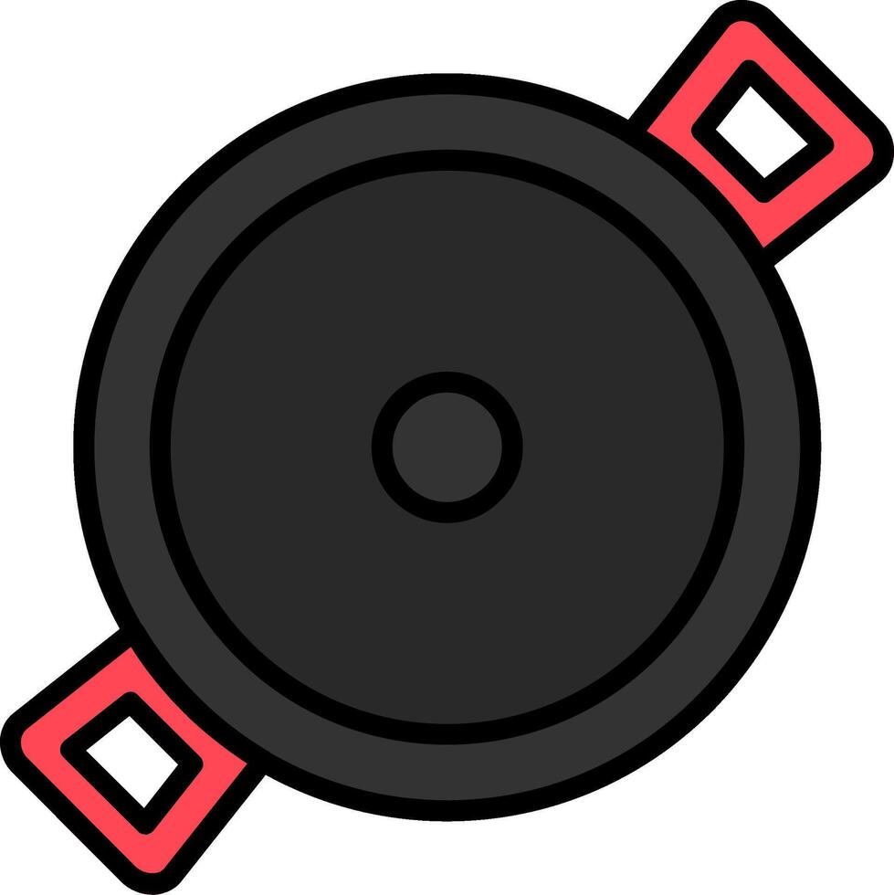 Stewpot Line Filled Icon vector