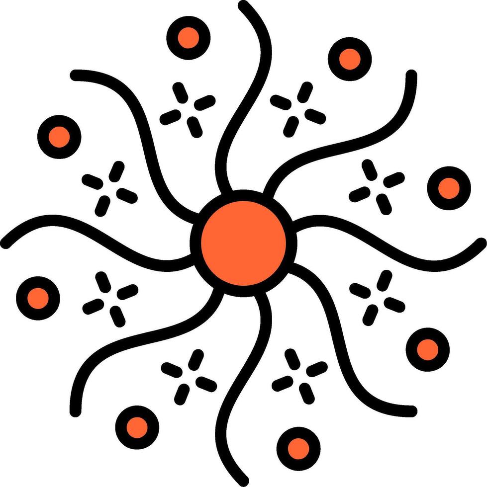 Galaxy Line Filled Icon vector