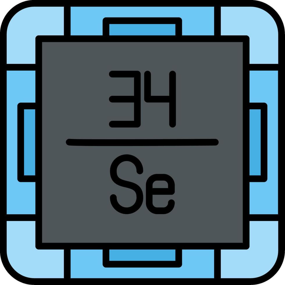 Selenium Line Filled Icon 53855963 Vector Art at Vecteezy
