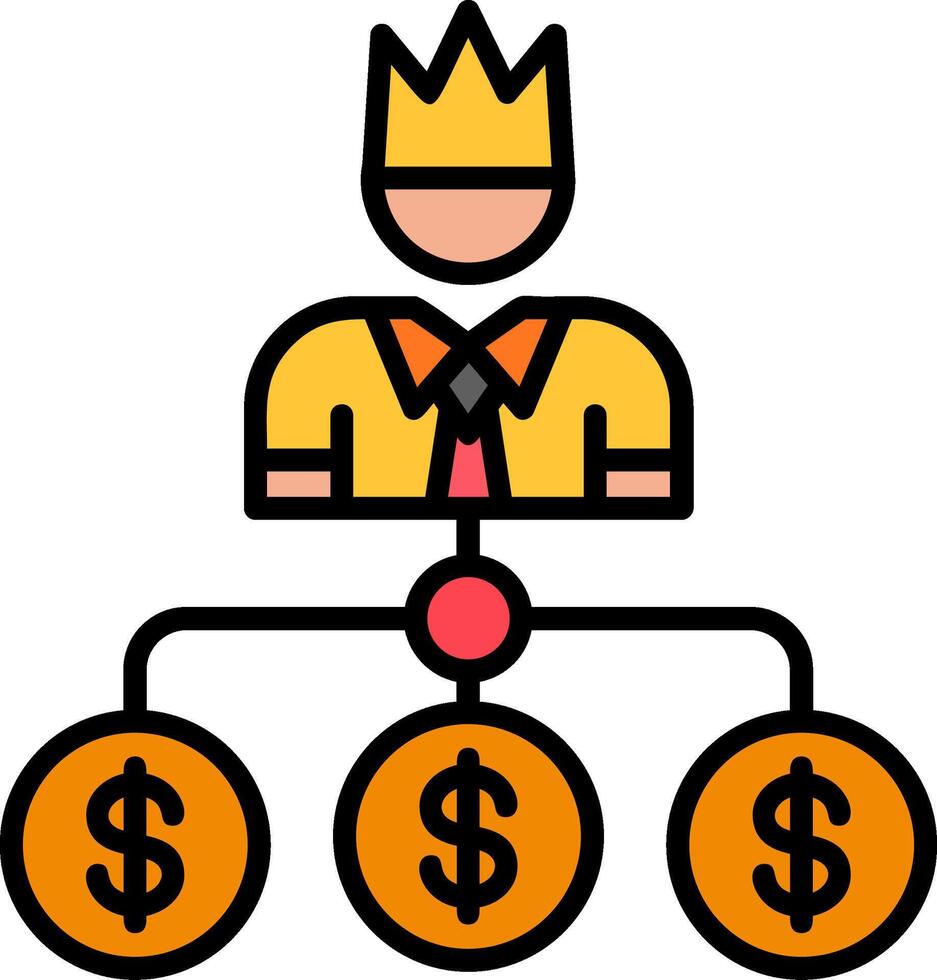 Admin Line Filled Icon vector