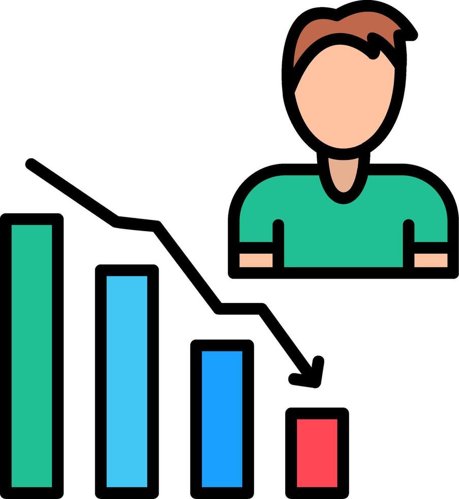 Career Line Filled Icon vector