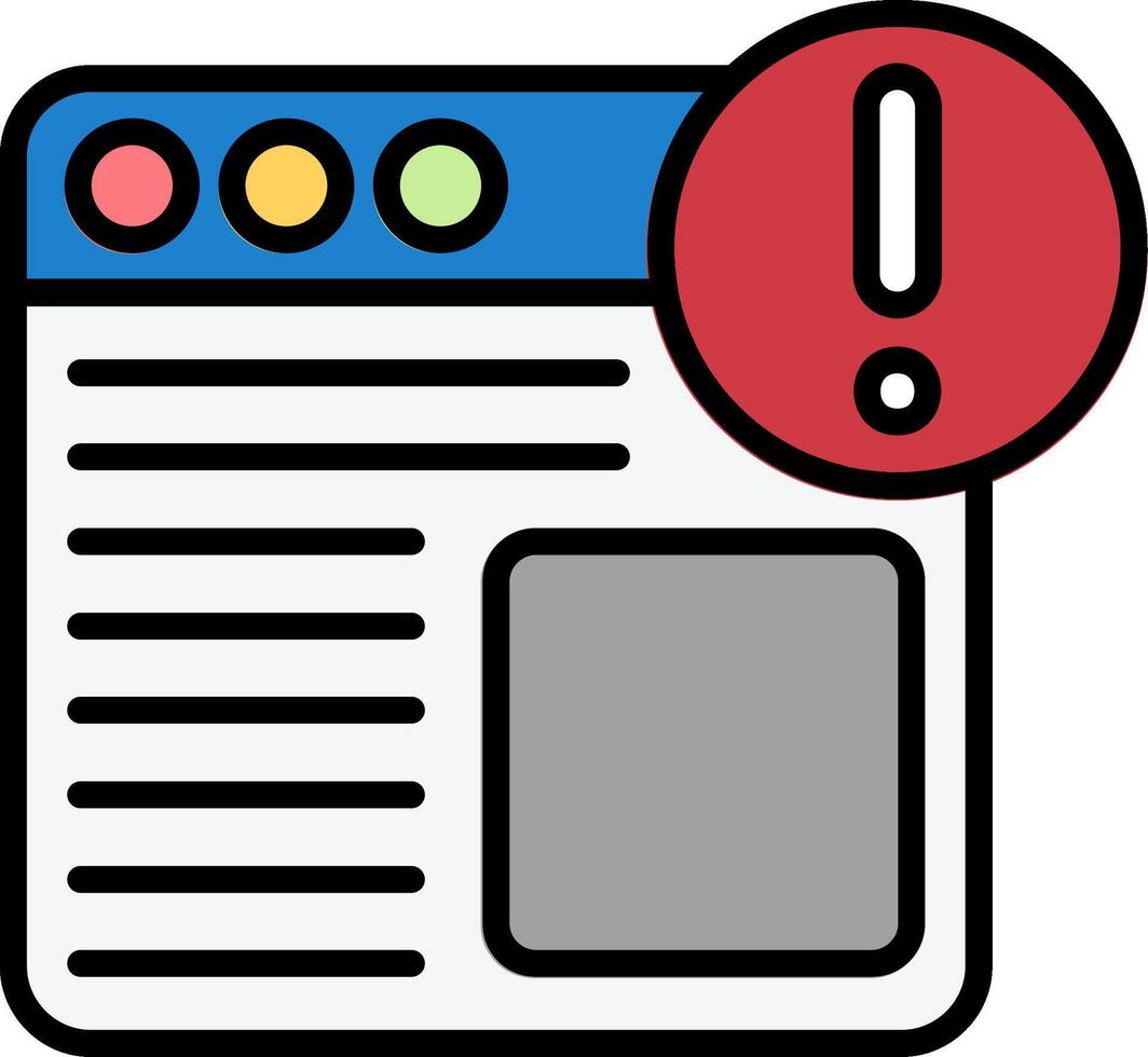 Reminder Line Filled Icon vector