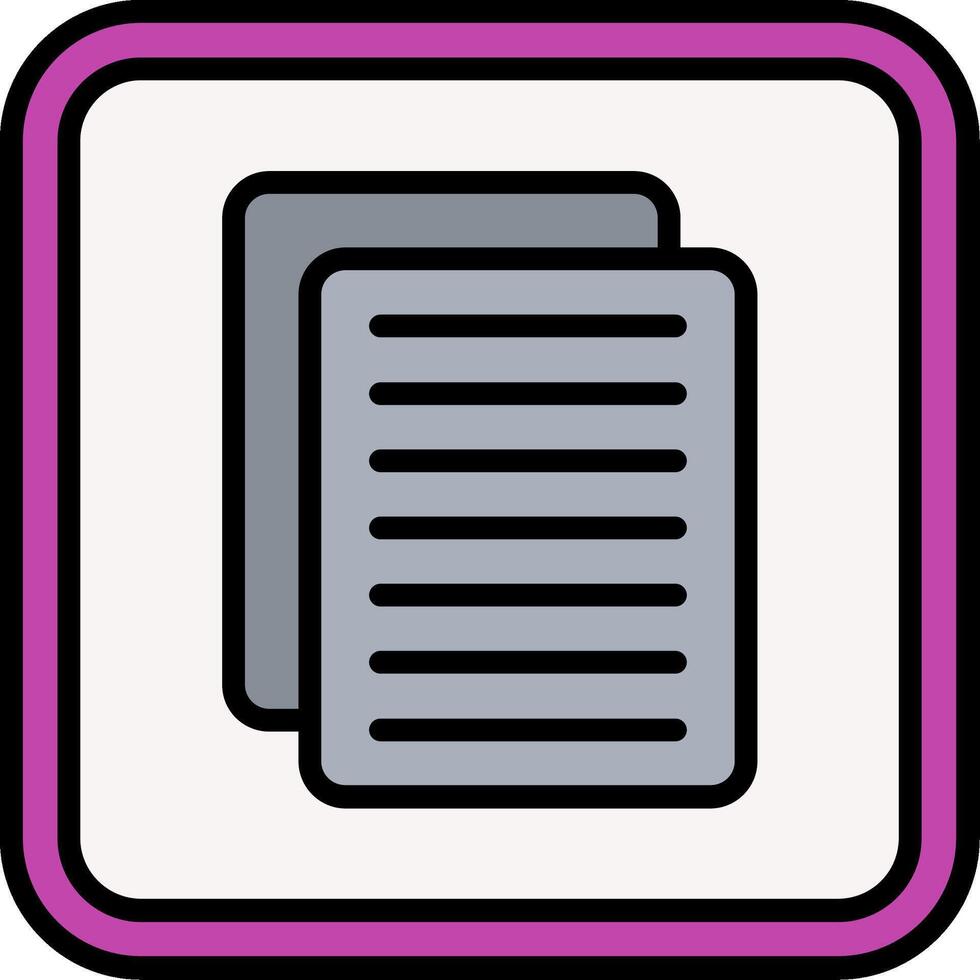 Pastel Line Filled Icon vector