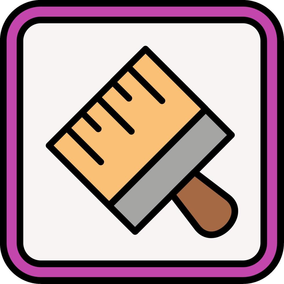 Brush Line Filled Icon vector