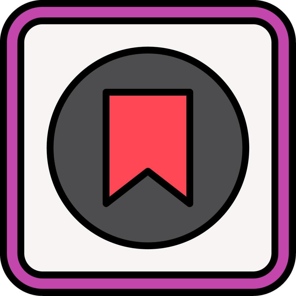 Label Line Filled Icon vector
