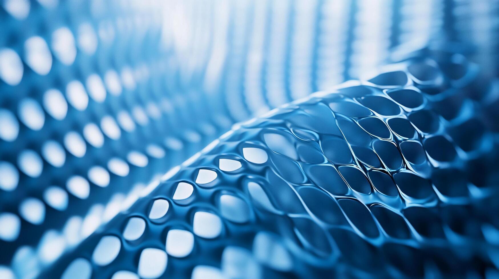 Blue and white patterned surface with a lot of dots. The pattern is very intricate and the blue color is very bright photo
