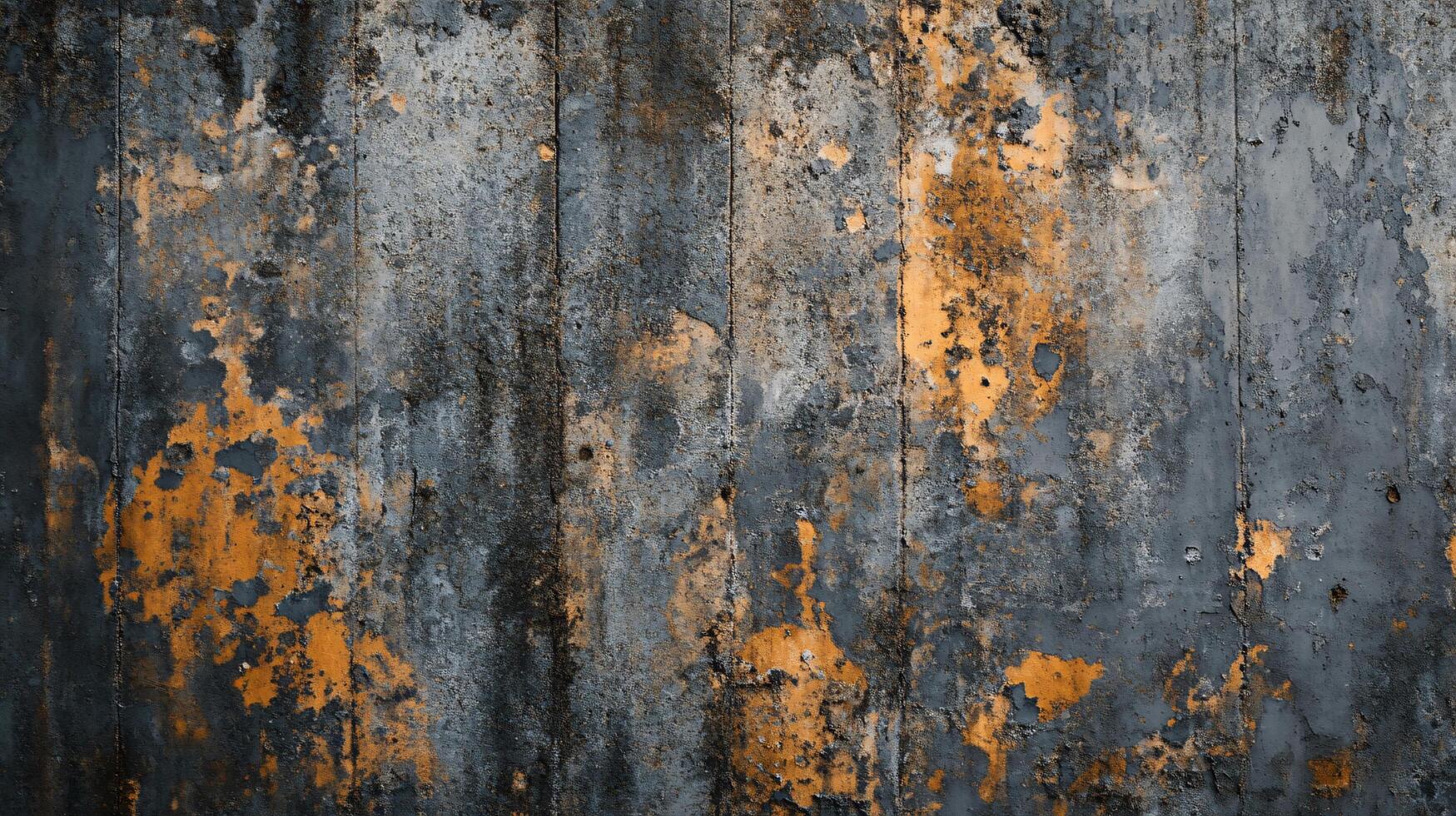 Wall with a lot of rust and paint peeling off. The wall is made of wood and has a lot of texture photo