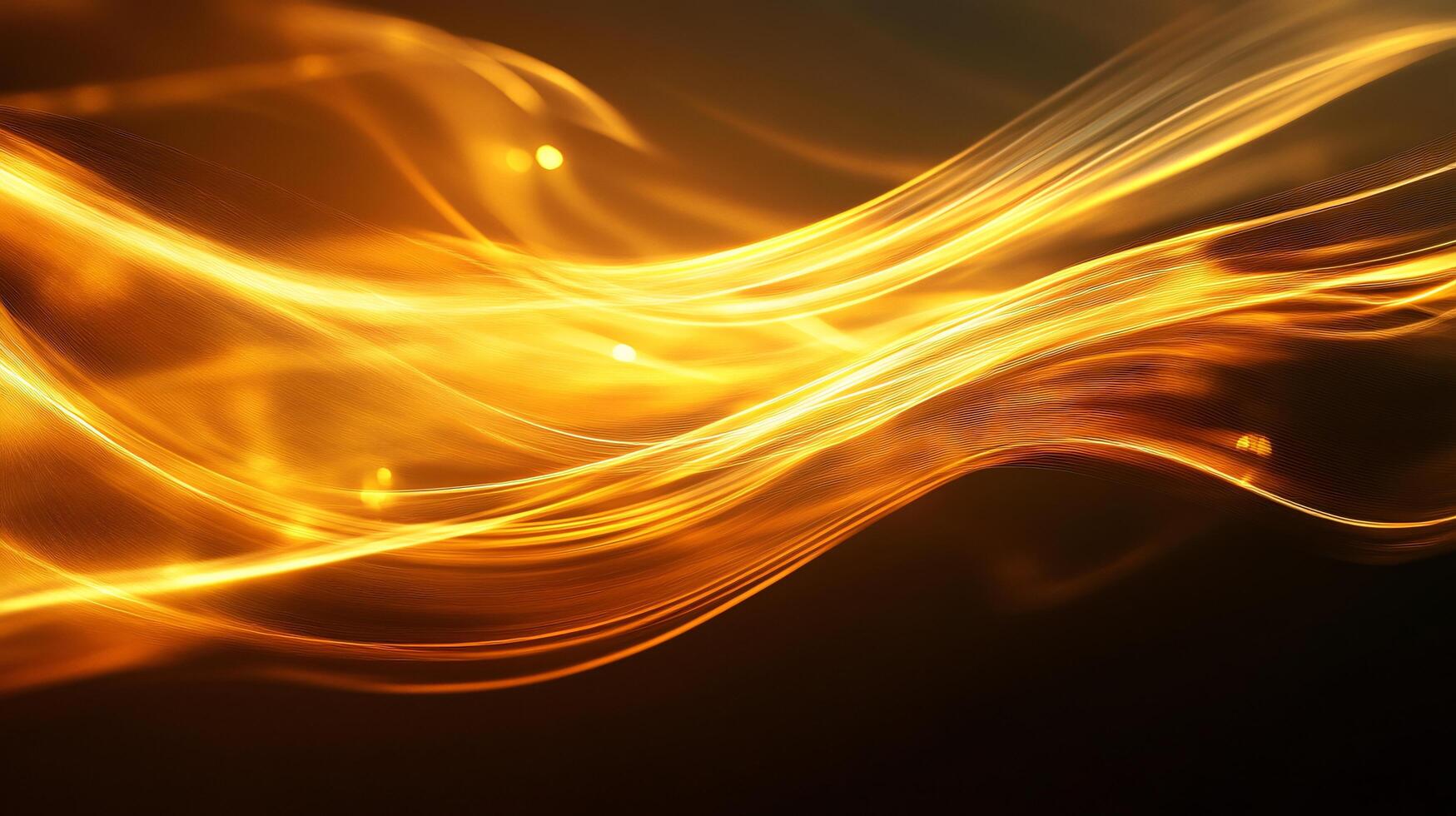 Long, curvy orange line with a lot of dots and specks. The line is very long and it looks like it is moving photo