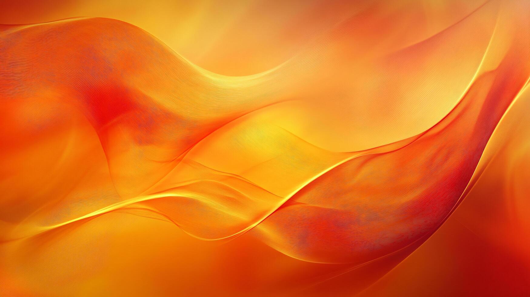Bright orange wave with a yellow background. The orange wave is very long and has a lot of detail photo