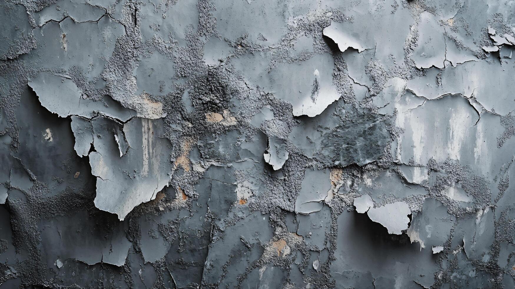 Wall with a lot of holes and cracks. The wall is old and has been damaged over time photo
