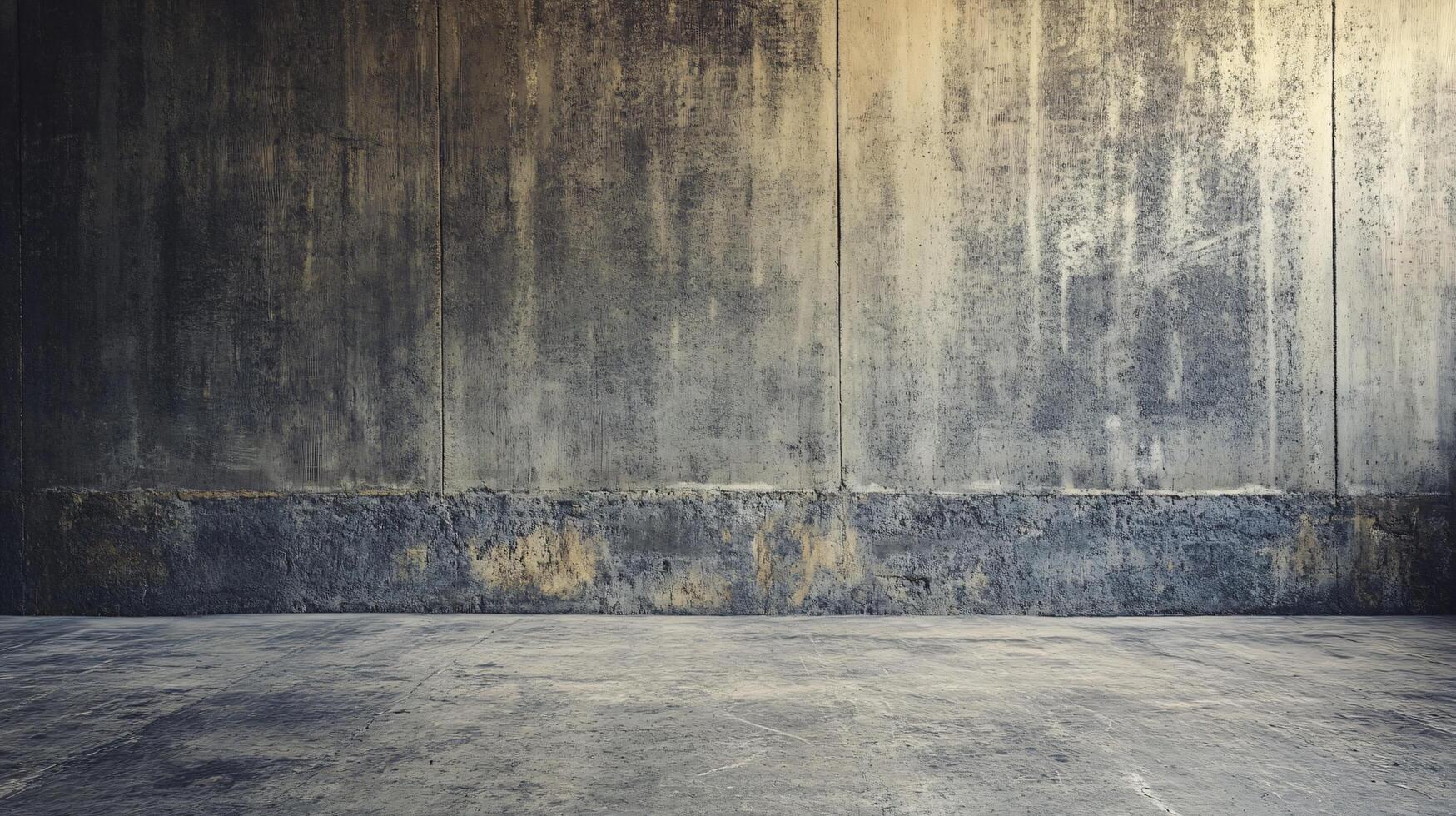 Wall with a crack in it. The crack is long and wide. The wall is made of concrete photo