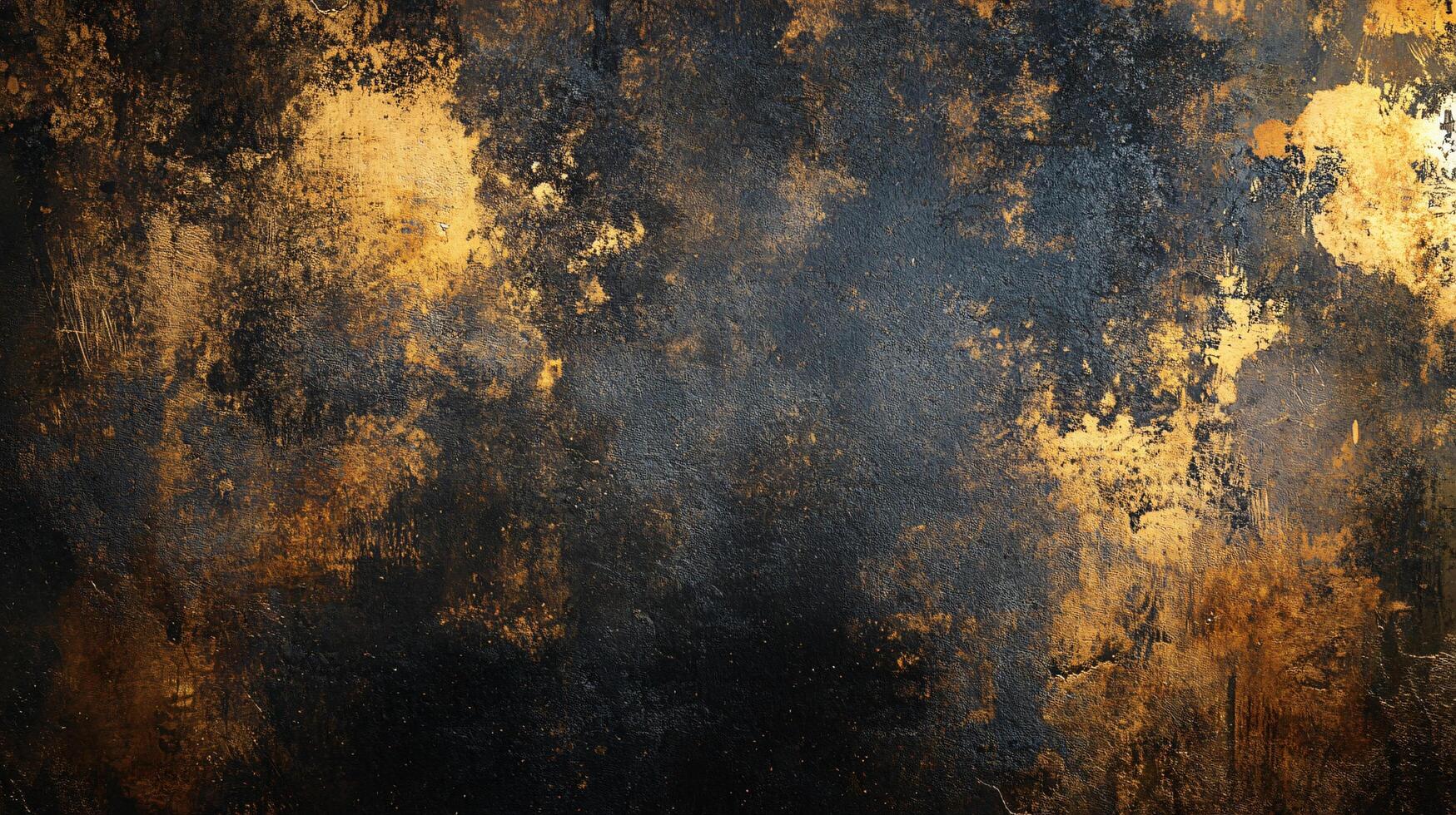 Dark and textured background with a mix of gold and black colors. The background appears to be a collage of various textures and patterns, giving it a unique and artistic look photo