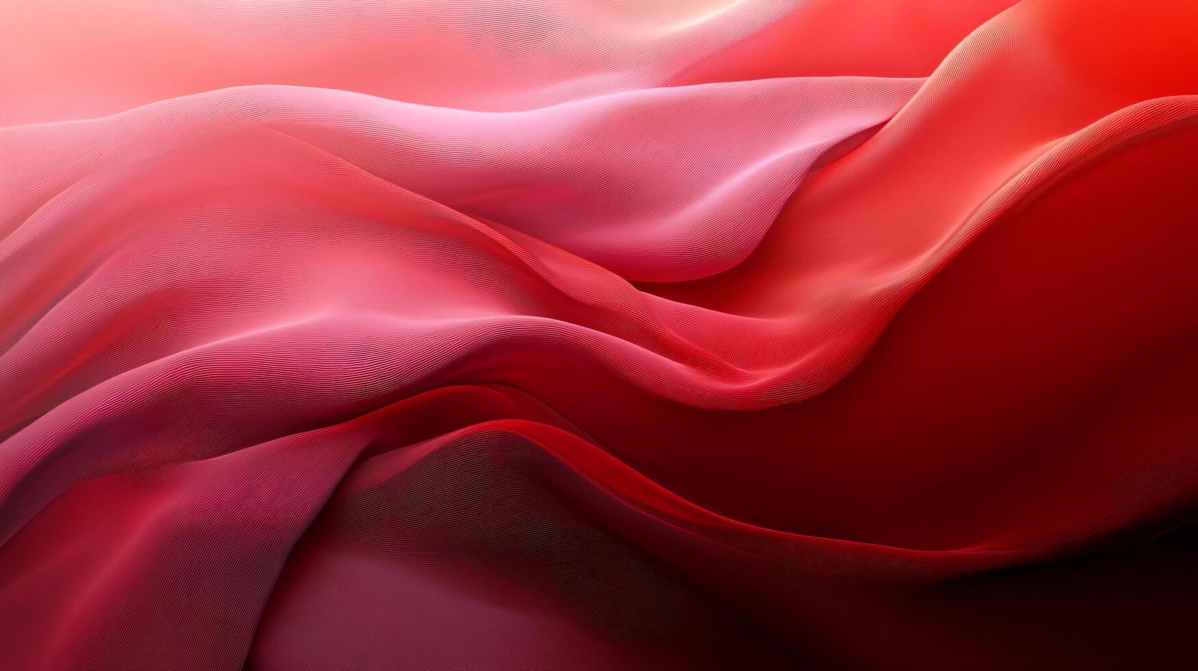 Red fabric with a wave pattern. The wave pattern is very detailed and looks like it is made of pixels photo