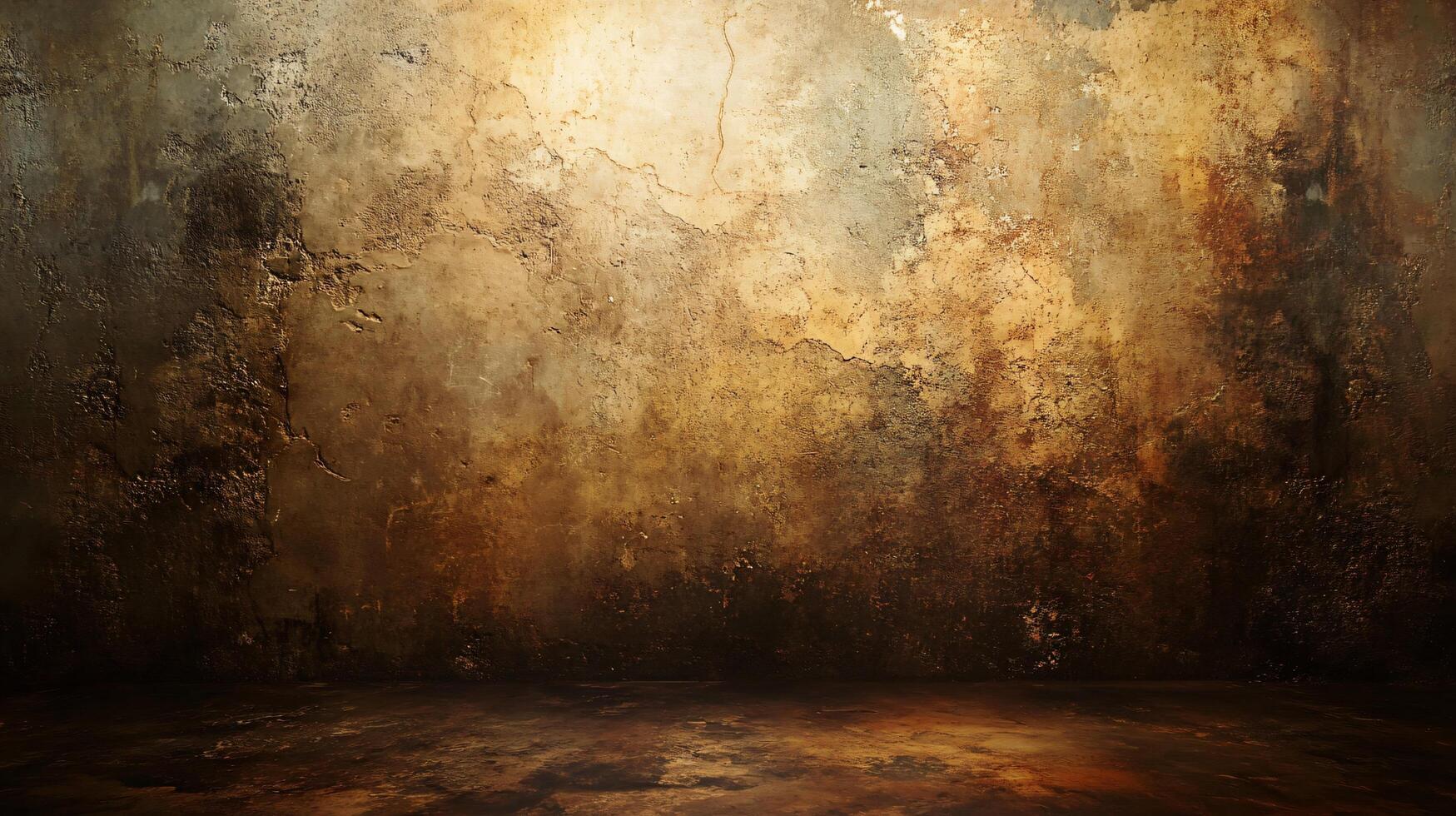 Wall with a lot of cracks and holes. The wall is brown and has a lot of texture photo