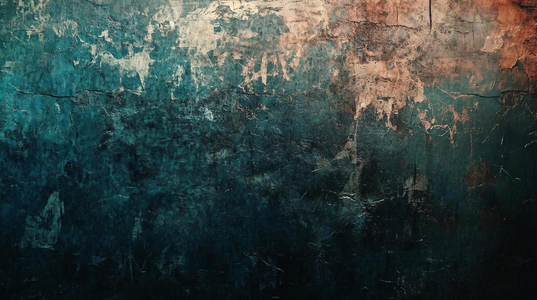 Wall with a blue and white background. The wall is covered in graffiti and has a rough texture photo