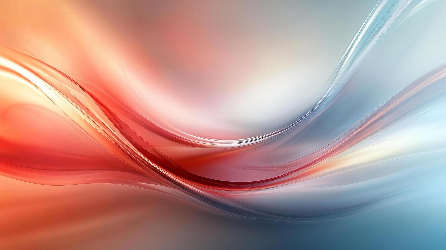 Colorful wave with a red and blue gradient. The colors are vibrant and the wave is flowing photo