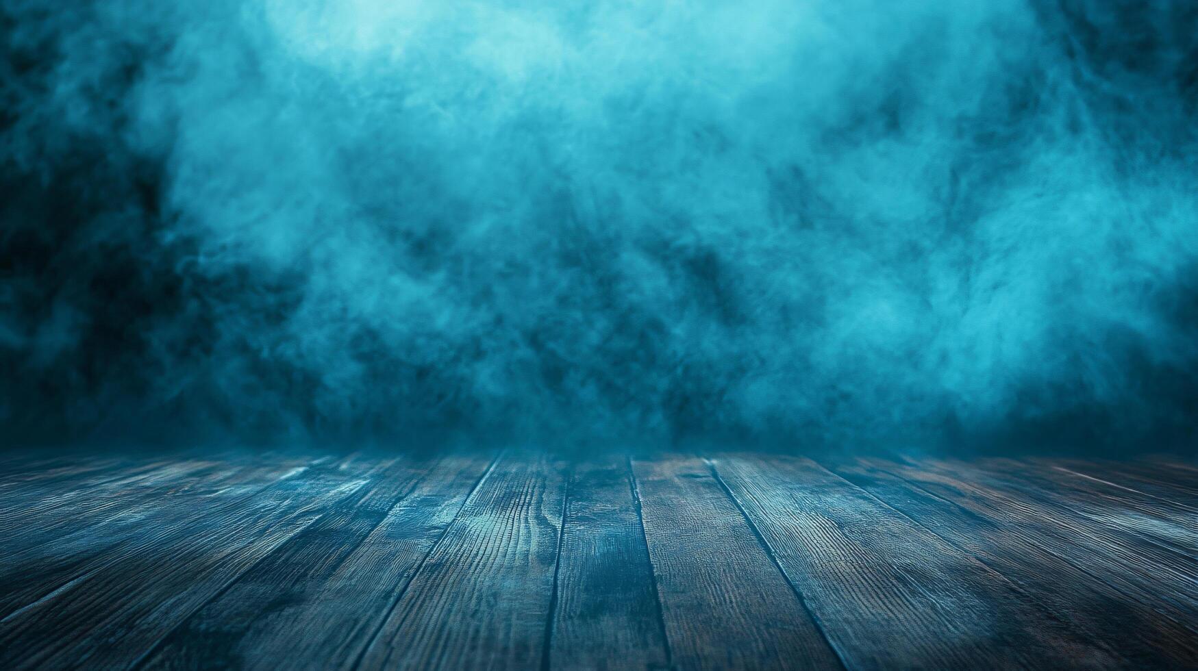 Blue sky with a foggy mist in the background. The mist is so thick that it obscures the sky photo