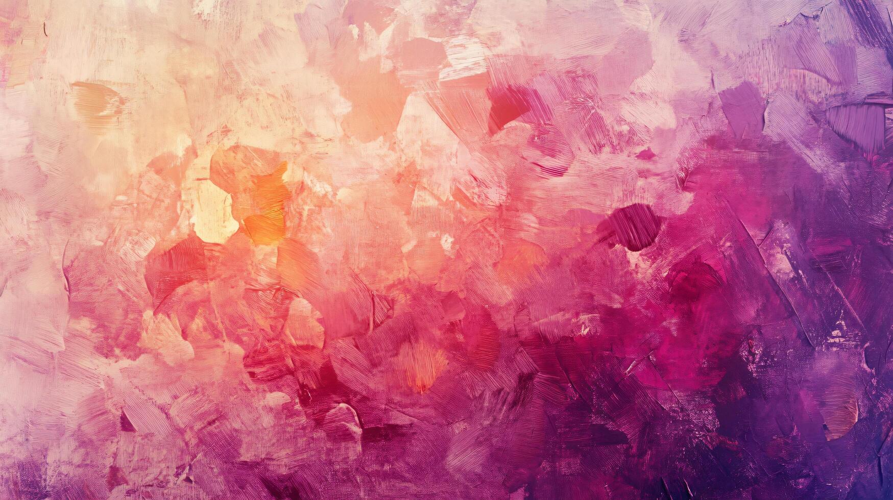 Painting with a lot of pink and orange colors. The painting is abstract and has a lot of texture photo