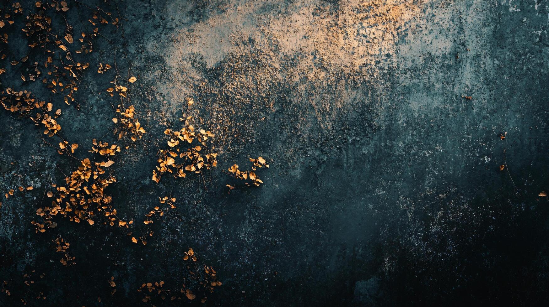 Blue and orange background with a lot of texture. The blue background is the sky and the orange is the sun photo
