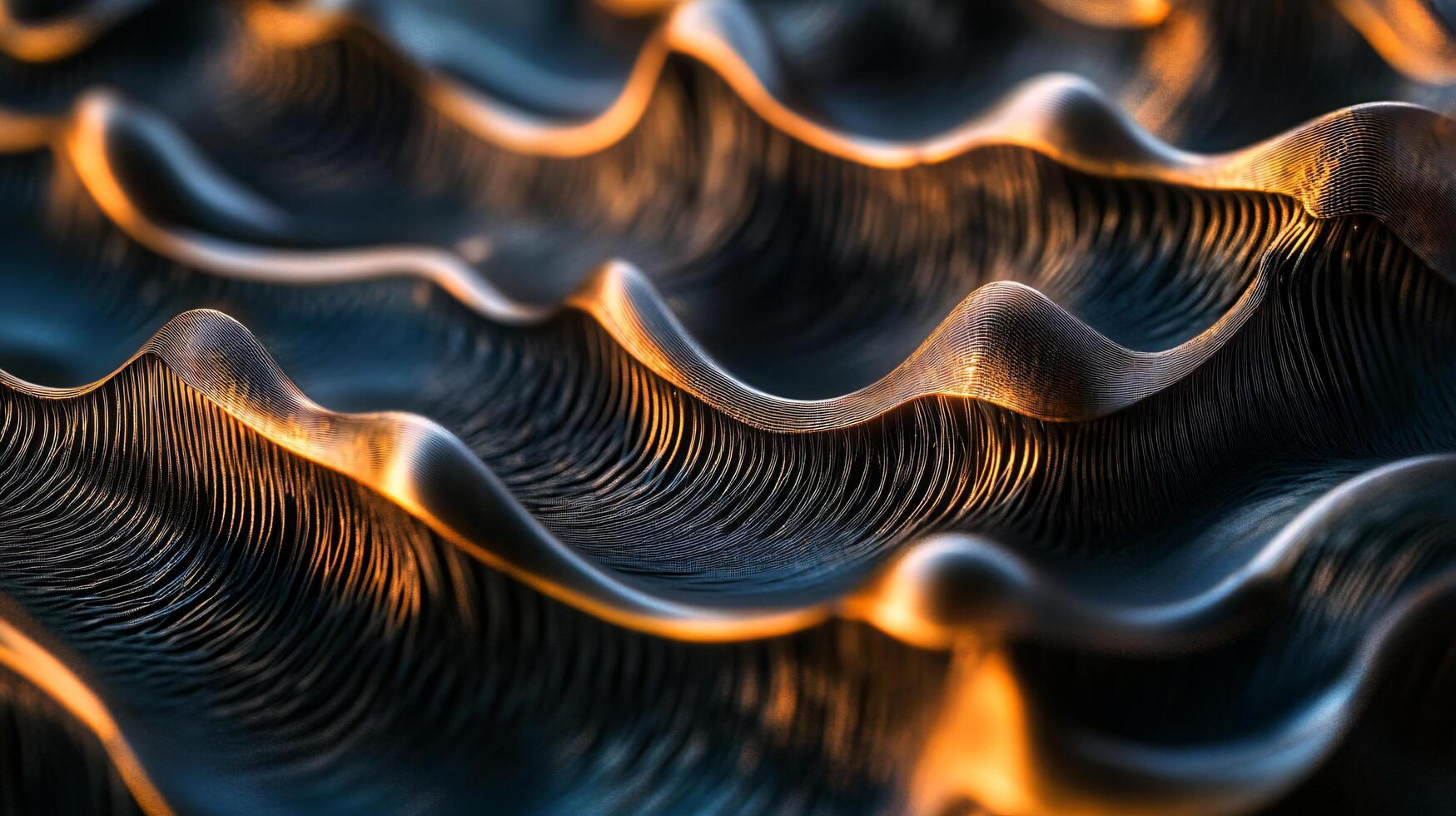 Black and orange wave with a lot of detail. The wave is very detailed and has a lot of texture photo