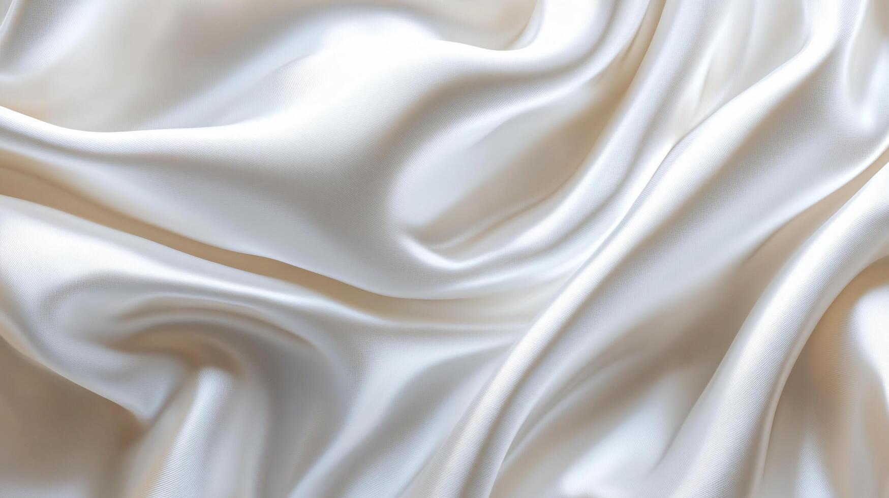 White fabric with a pattern of lines and dots. The fabric is smooth and silky. Concept of elegance and luxury photo