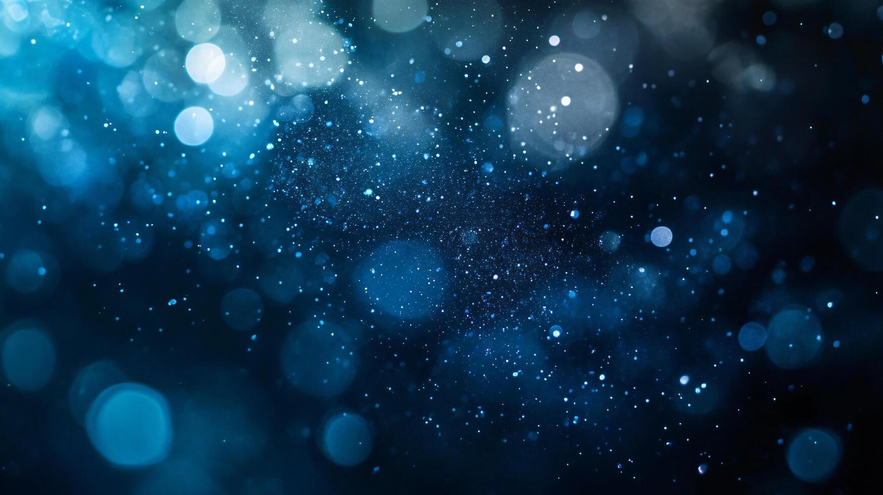 Blue background with many small blue dots. The dots are scattered all over the background, creating a sense of movement and energy. The image is abstract and dynamic photo