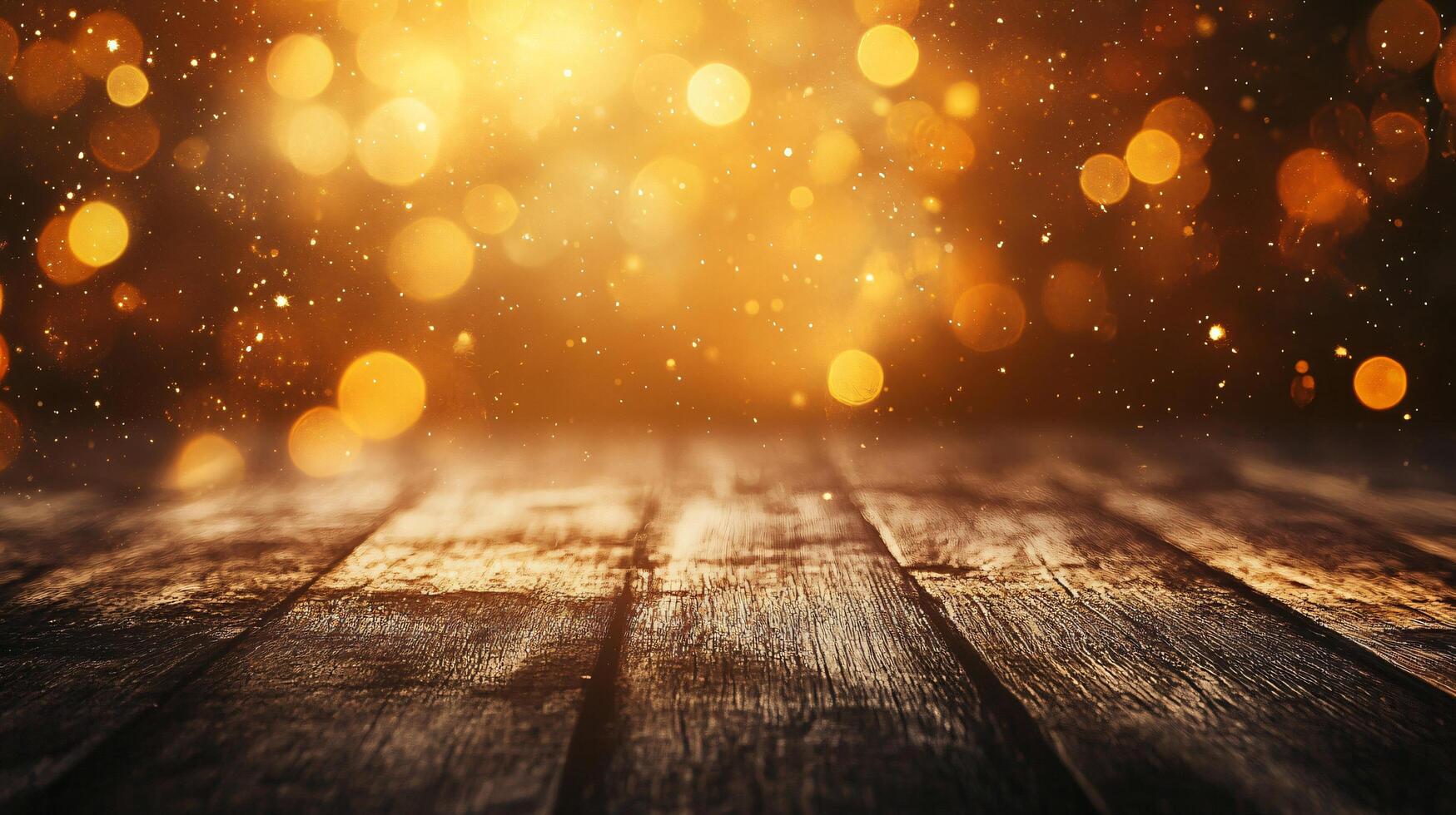 Wooden floor with a lot of light shining on it. The light is coming from a window and is creating a warm, cozy atmosphere photo