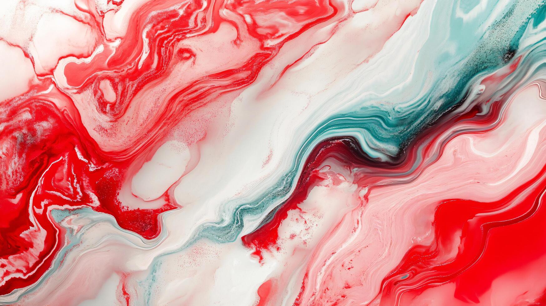 Red and white swirl pattern with a blue stripe. The red and white colors are bold and vibrant, creating a sense of energy and movement. The blue stripe adds a touch of contrast photo