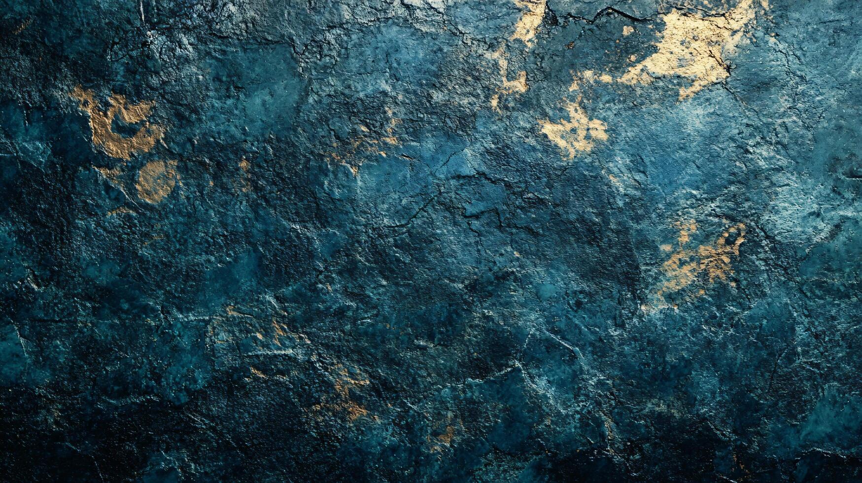 Blue and gold background with a lot of texture. The blue and gold colors give the impression of a calm and peaceful ocean. The texture of the background adds depth and interest to the image photo