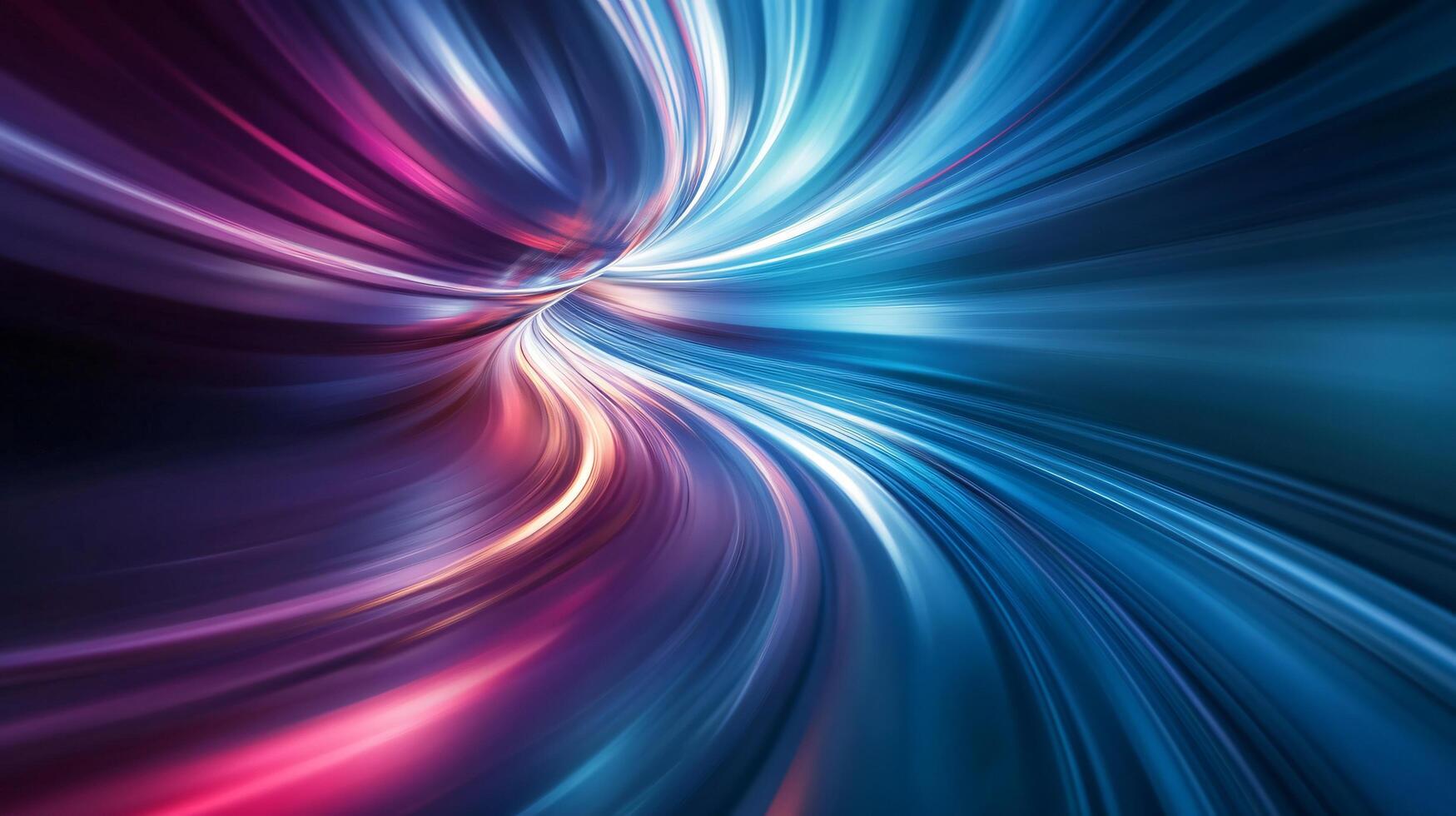 Colorful swirl of light and dark blue and purple. The colors are vibrant and the image has a sense of movement and energy photo